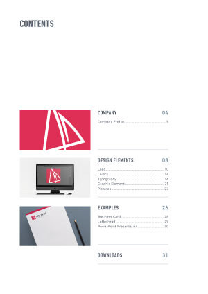 Red Canvas Styleguide: Inhaltsverzeichnis