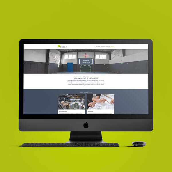 Friedrich Hallenbau-Website