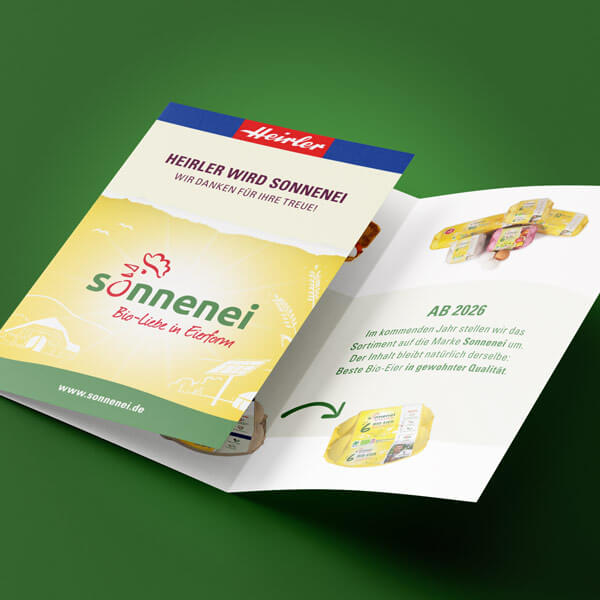 Heirler wird Sonnenei-Flyer