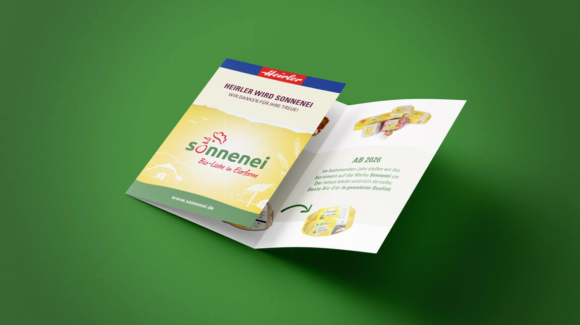 Heirler wird Sonnenei-Flyer