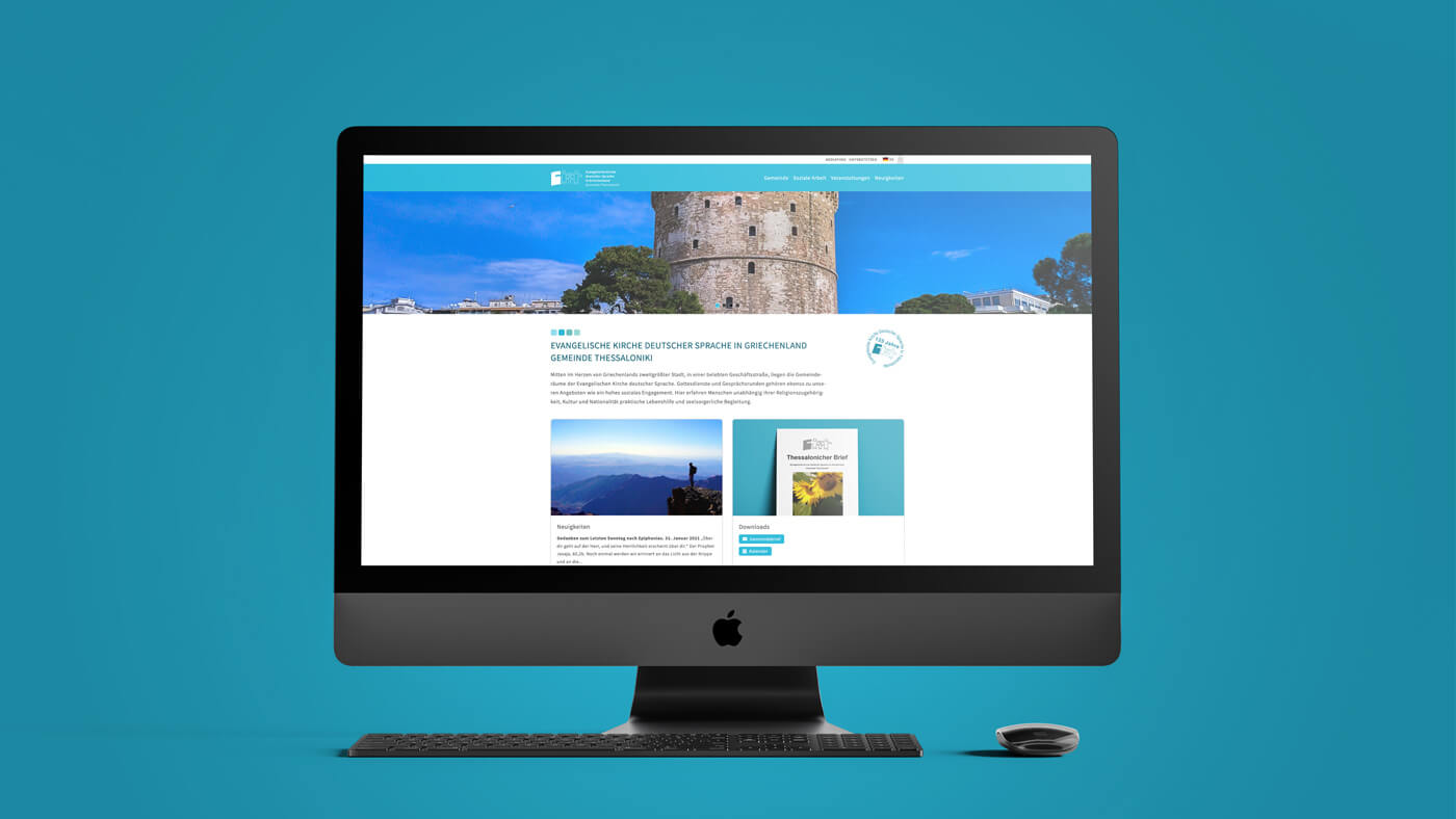 Website der Evangelischen Kirche in Thessaloniki