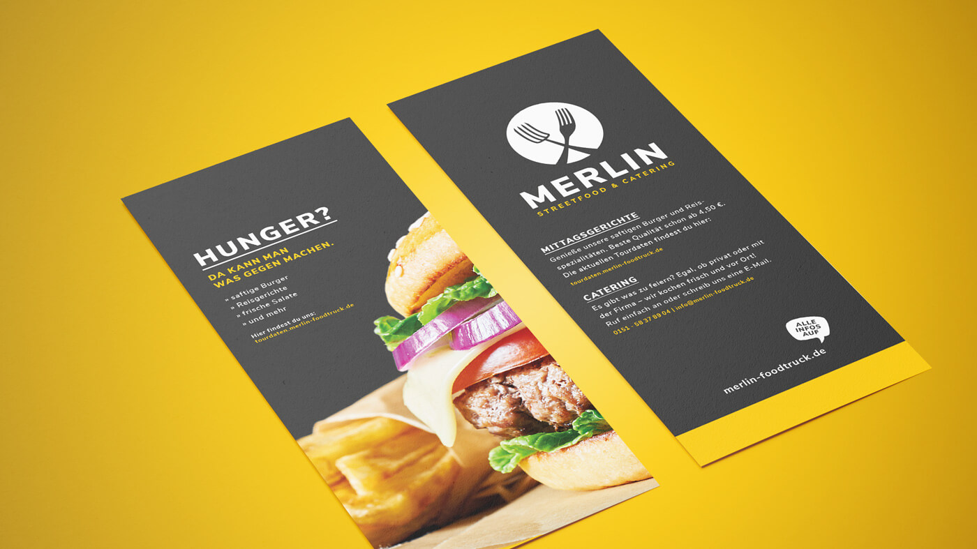 Flyer: Merlin – Streetfood & Catering